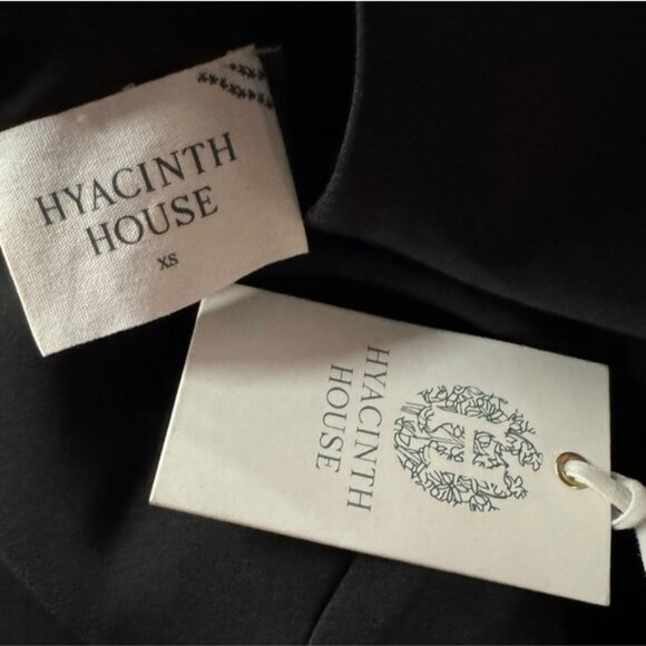 Hyacinth House NEW Black Bow Long Sleeve Belinda Cocktail Mini Dress Size XS - Picture 10 of 11